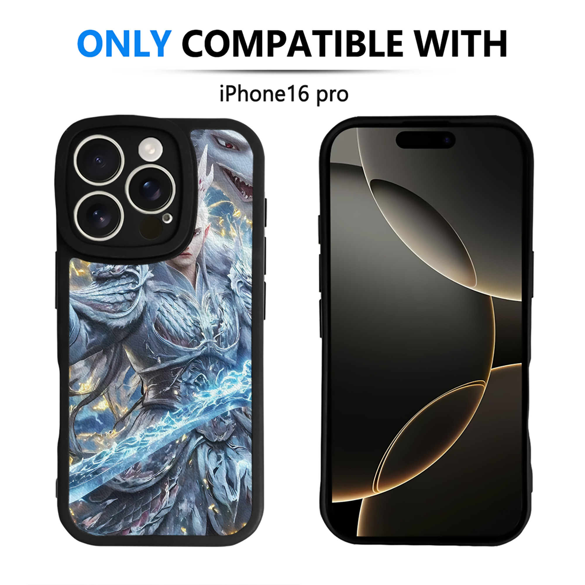 （画像用） Ne Zha 2 ナタ 魔童の大暴れ 【iPhone 16シリーズ対応】シリコンスマホケース（レザー調） 材質：シリコン